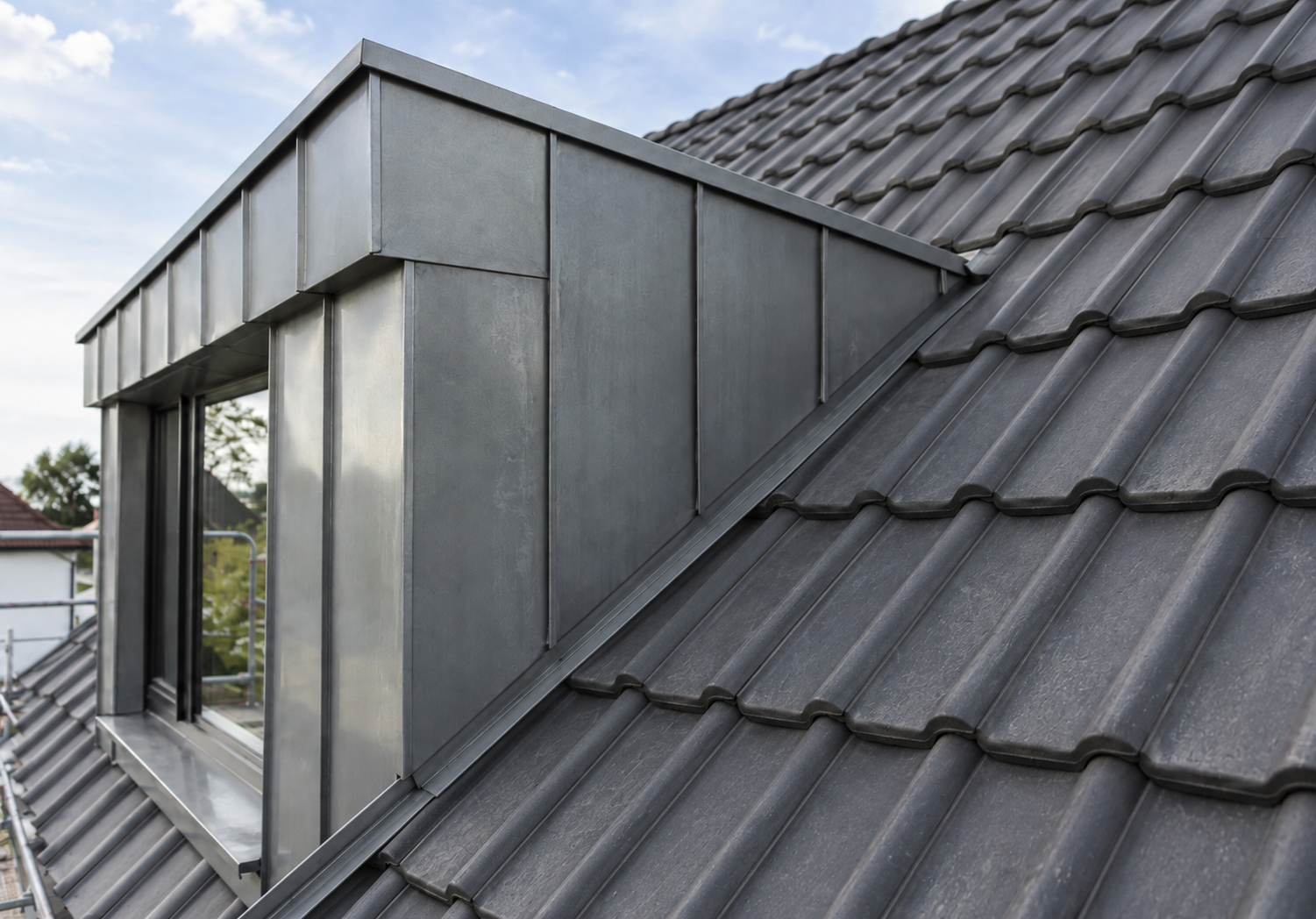Stehfalzarbeiten und Metalldach von Spille